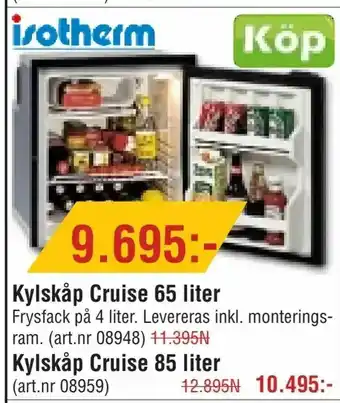 Erlandsons Brygga Kylskåp Cruise 65 liter erbjuda