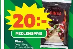 Stora Coop Pinsa, Medlemspris erbjuda