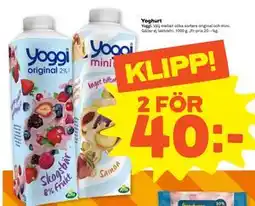 Stora Coop Yoghurt erbjuda