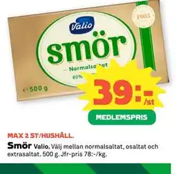 Coop Smör, Medlemspris erbjuda