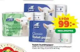 Stora Coop Toalett-/hushållspapper, Medlemspris erbjuda