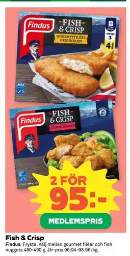 Coop Fish & Crisp, Medlemspris erbjuda