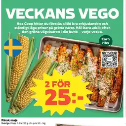 Coop Färsk majs erbjuda