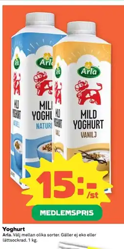 Coop Yoghurt erbjuda