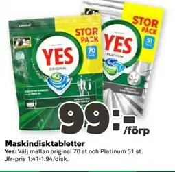Coop Maskindisktabletter erbjuda