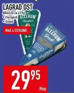 Matdax Allerum Lagrad ost erbjuda