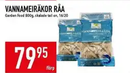 Matdax Garden Food Vannameiräkor råa erbjuda