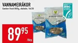Matdax Garden Food Vannameiräkor erbjuda