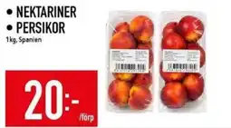 Matdax Nektariner, Persikor erbjuda