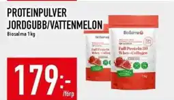 Matdax Biosalma Proteinpulver jordgubb/vattenmelon erbjuda