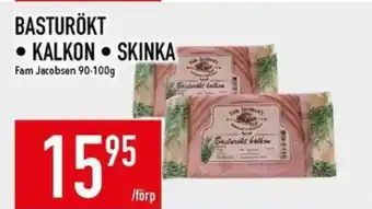 Matdax Fam Jacobsen Basturökt, Kalkon, Skinka erbjuda