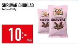 Matdax Red Head Skruvar choklad erbjuda