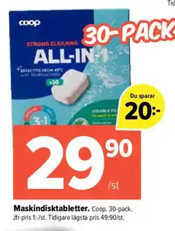 Pekås Maskindisktabletter. erbjuda