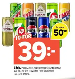 Pekås Läsk. erbjuda