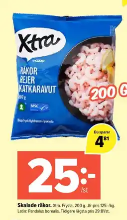 Pekås Skalade räkor erbjuda