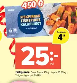 Pekås Fiskpinnar erbjuda