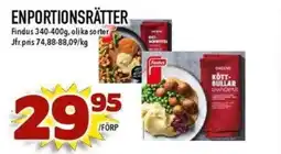 Matdax Findus Enportionsrätter erbjuda