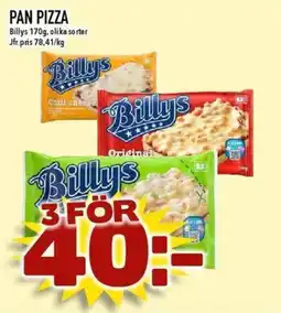 Matdax Billy's Pan pizza erbjuda