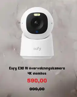 Clas Ohlson Eufy E30 Al övervakningskamera 4K inomhus erbjuda