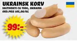 Nelins Ukrainsk korv erbjuda