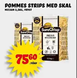 Nelins McCain Pommes strips med skal erbjuda