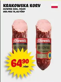 Nelins Olewnik Krakowska korv erbjuda