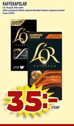 Nelins L'Or Kaffekapslar erbjuda