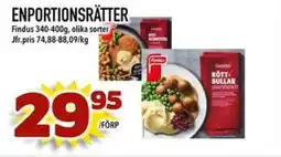 Nelins Findus Enportionsrätter erbjuda