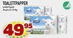 Nelins Lambi Toalettpapper erbjuda