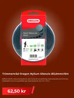 Granngården Trimmertråd Oregon Nylium Silencio Ø3,0mmx15m erbjuda