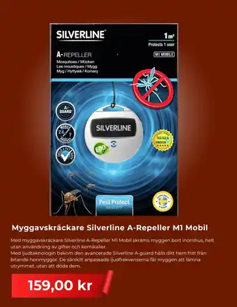 Myggavskräckare Silverline A-Repeller M1 Mobil