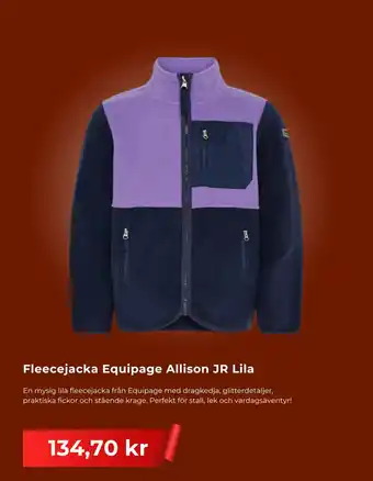 Fleecejacka Equipage Allison JR Lila