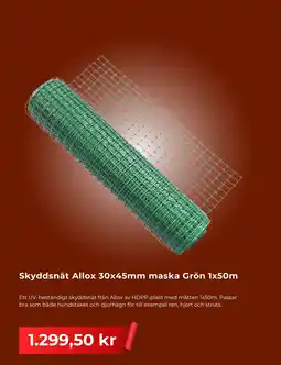 Granngården Skyddsnät Allox 30x45mm maska Grön 1x50m erbjuda