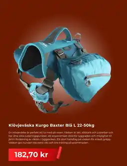 Granngården Klövjeväska Kurgo Baxter Blå L erbjuda