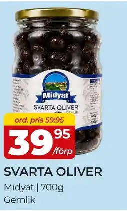 Matrix Butikerna Midyat Svarta oliver erbjuda