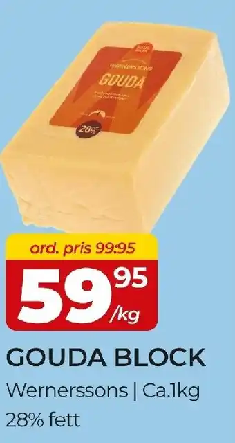 Matrix Butikerna Wernerssons Gouda block erbjuda