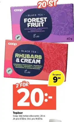 Pekås Coop Tepåsar erbjuda