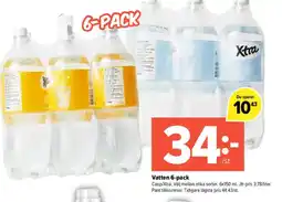 Pekås Coop/Xtra Vatten 6-pack erbjuda