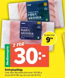 Pekås Coop Smörgåspålägg erbjuda