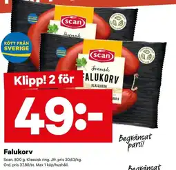 City Gross Scan Falukorv erbjuda