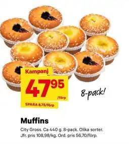 City Gross Muffins erbjuda