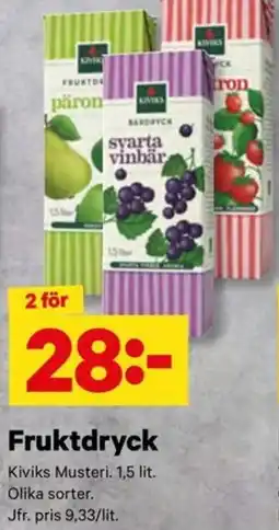 City Gross Kiviks Musteri Fruktdryck erbjuda