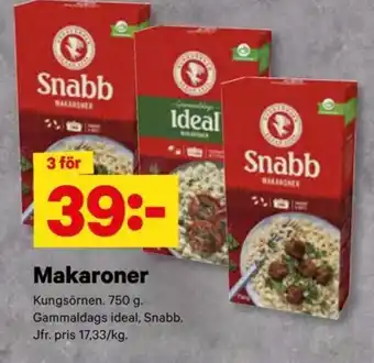 Kungsörnen Makaroner