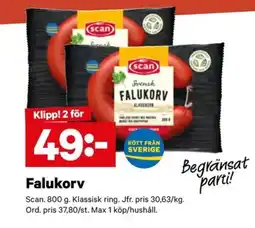 City Gross Scan Falukorv erbjuda