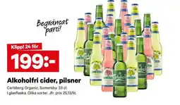 City Gross Alkoholfri cider, pilsner erbjuda