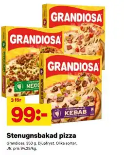 City Gross Grandiosa Stenugnsbakad pizza erbjuda