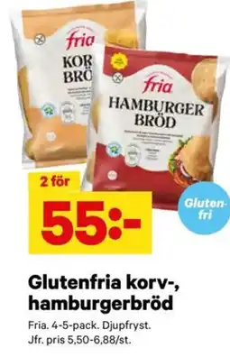 City Gross Fria Glutenfria korv-, hamburgerbröd erbjuda