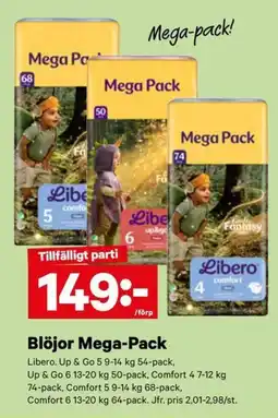 City Gross Libero Blöjor Mega-Pack erbjuda