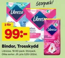 City Gross Libresse Bindor, Trosskydd erbjuda