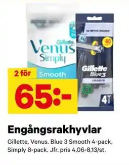 City Gross Gillette Engångsrakhyvlar erbjuda